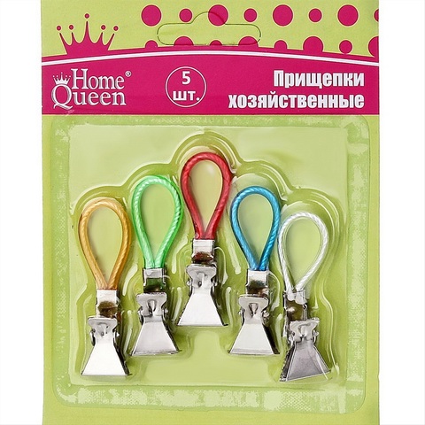 Прищепки Home Queen хозяйственные для белья 5шт