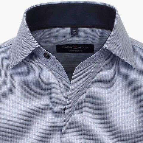Сорочка мужская Casamoda Comfort Fit 393310700-101 из фактурной ткани синяя