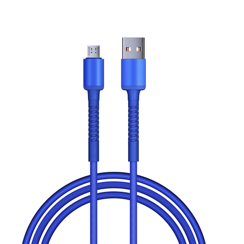 Кабель для зарядки BY XXL, Micro USB, 2 м, QC3.0, синий