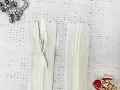 Молнии потайные, L 20 см, молочный