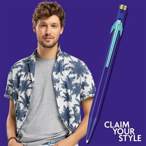 Ручка шариковая Caran d`Ache 849 Claim Your Style LE Blue (849.545)