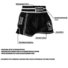 Шорты для тайского бокса Hardcore Training Base 2.0 Black