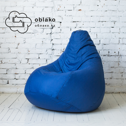 Груша М плащёвка, несъёмный чехол (синяя)