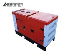 Дизельный генератор Азимут АД-10С-230-1РКM5 Quanchai однофазный в кожухе