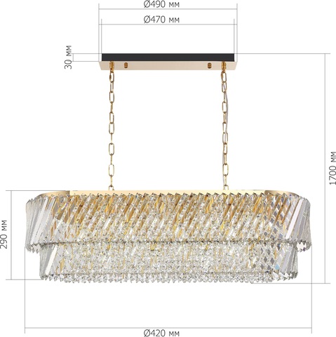 Подвесная люстра ST Luce RITZ SL6138.303.14