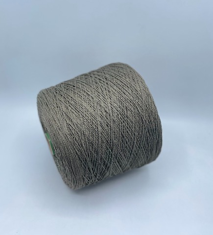 Бобинная пряжа (пр.Италия), art.Cotone, 350м/100 гр. 100%Хлопок, цвет-Олива,мулине , арт.34802