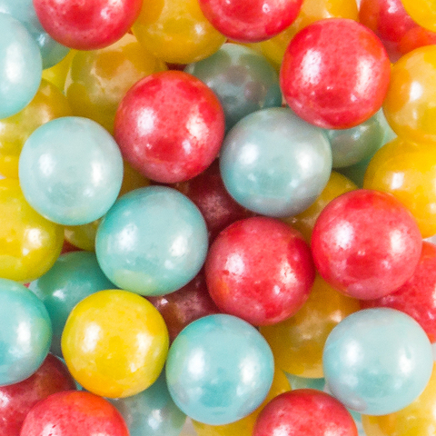 Сахарные шарики желтые/красные/голубые 10 мм, 50 гр