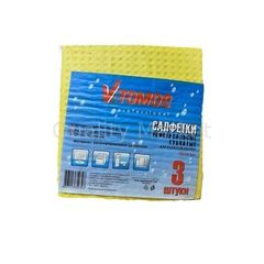 Салфетка губчатая 15х16см 3шт/упак ToMoS 3шт/70упак