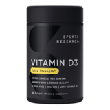 Витамин Д3 5000 МЕ, Vitamin D3 5000 IU, Sports Research, 360 капсул 1