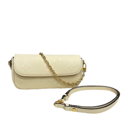 Кошелек Louis Vuitton Ivy на цепочке кремовый