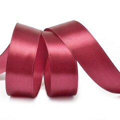 Лента атласная 25 мм. бордовая