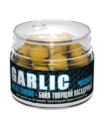 Бойлы насадочные тонущие Sonik Baits GARLIC 14мм 90мл (Чеснок)