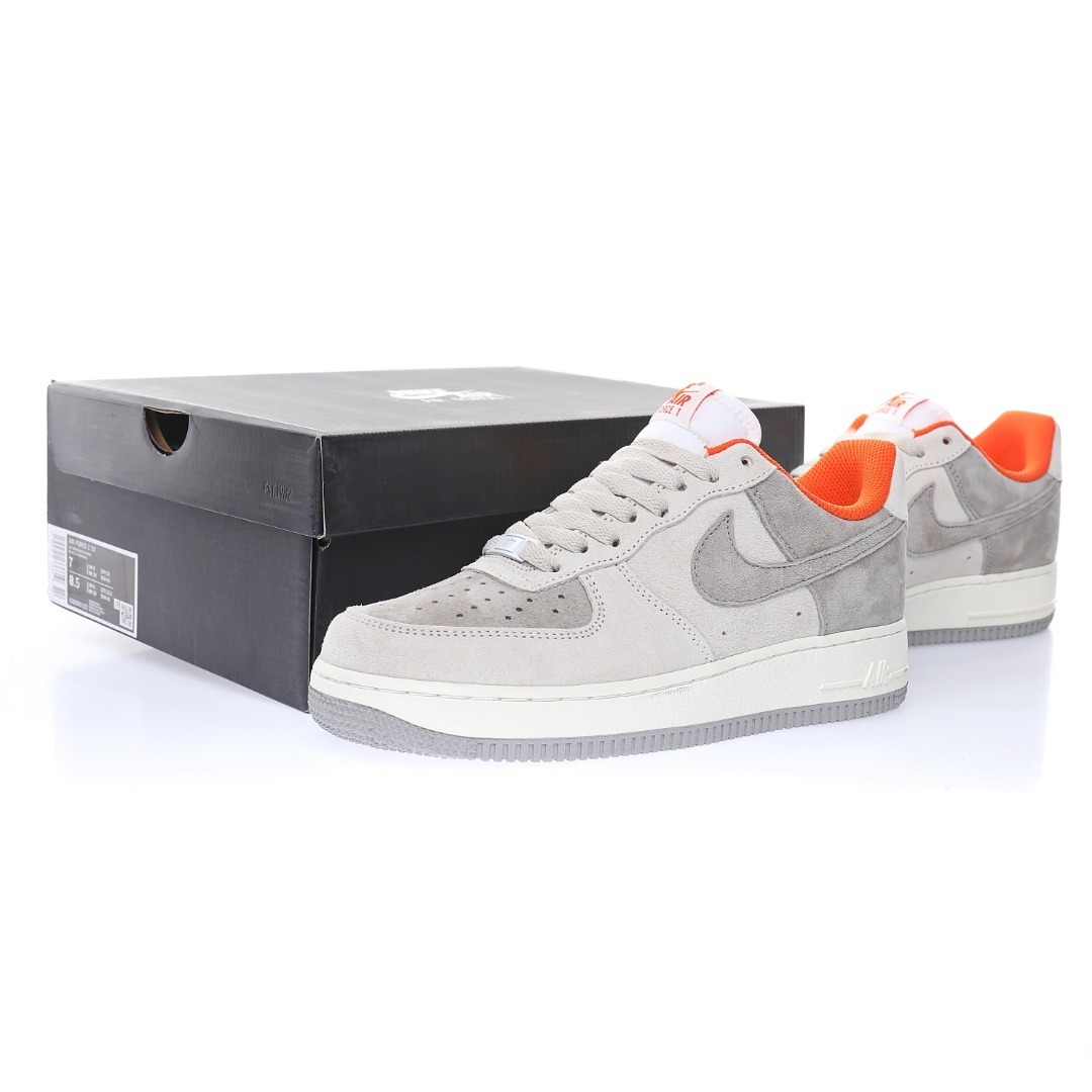 orange grey air force 1