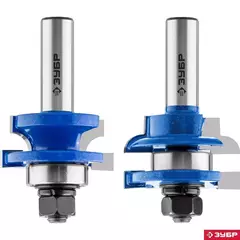 ЗУБР 41 x 23 мм, хвостовик 12 мм, набор фрез рамочных №3,Профессионал(28773-41.3-H2)