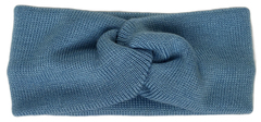 Чалма из вязаного шерстяного трикотажа, цвет - темно-голубой