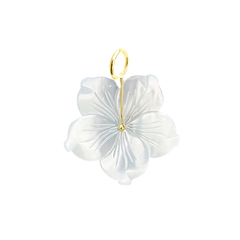 Подвеска Цветок из перламутра 27 мм