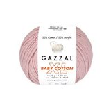 Пряжа Gazzal Baby Cotton XL 3444 пудра