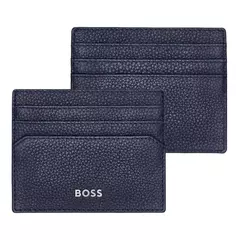 Кредитница кожаная HB Classic Grained Navy