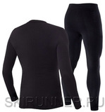 Элитный Тёплый Комплект термобелья Noname BodyFit Black для холодной погоды