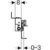 Монтажный элемент для душевой системы Geberit Kombifix 457.536.00.1