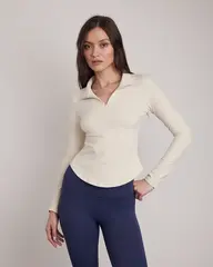 Лонгслив Reform Zip Longsleeve in Ivory