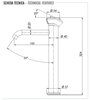 Remer ET11LXLRP Смеситель для раковины высокий