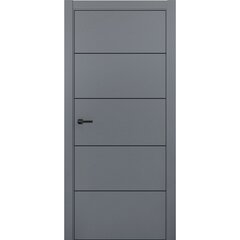 Купить Межкомнатная дверь ПЭТ Silk-4 графит глухая