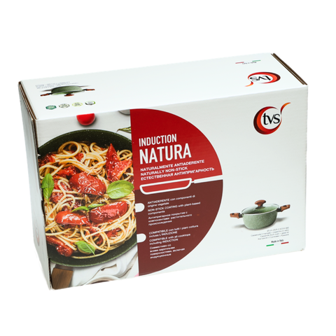 Кастрюля с крышкой TVS Natura Induction в подарочном коробе