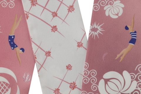 Шелковый твилли шарф розовый бриз