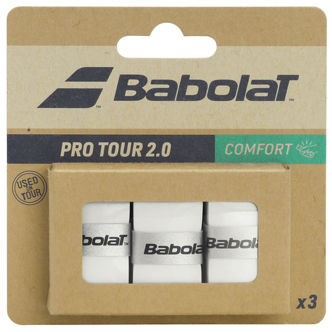 Намотка для ракетки Babolat Pro Tour Comfort 2.0 White (3шт)