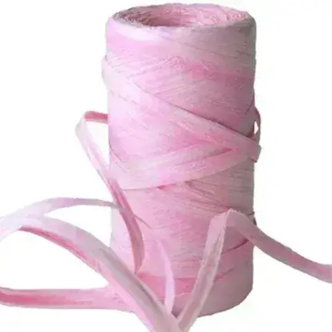 Шпагат бумажный для оформления подарков Alstad, 100 м, бумага, розовый