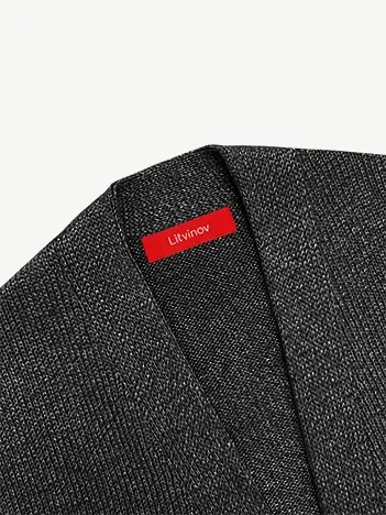 Кардиган с планкой из шелка