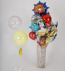 Сет гелиевых шаров Супер Женщина!