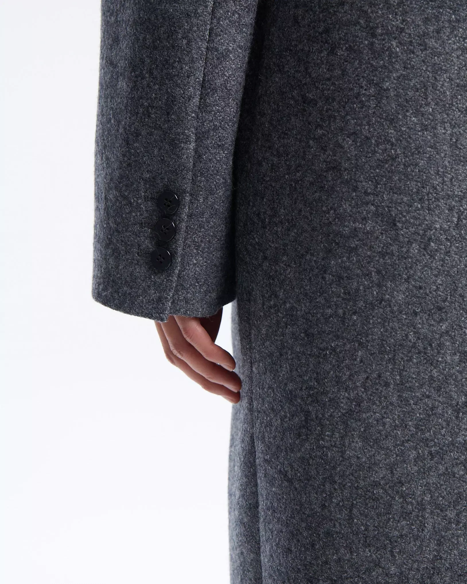 Пальто прямое, Серый