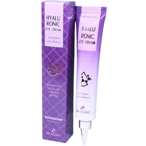 3W CLINIC Hyaluronic Eye Cream Увлажняющий крем для глаз с гиалуроновой кислотой 40мл