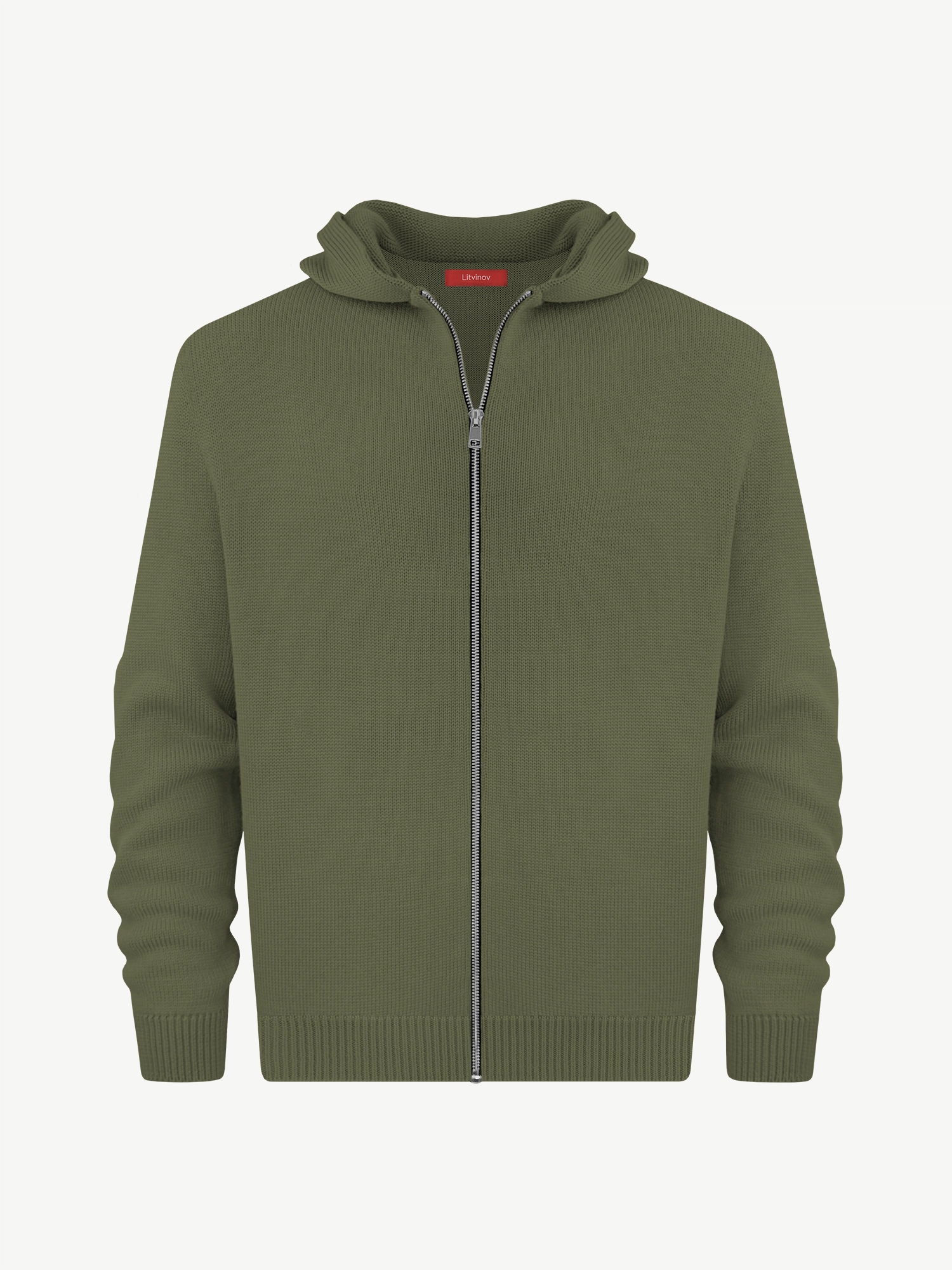 Толстовка на замке из экохлопка