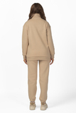 Утепленный спортивный костюм для беременных 15153 латте
