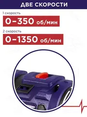 Дрель аккумуляторная безударная ПУЛЬСАР ДА 18-45Б (18В, 45Hm, Li-on, BL-мотор, 2,0 Ah, 2 акк., кейс) 916-974