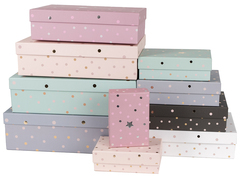 Коробка одиночная, Прямоугольник, Элегантный микс (случайный цвет), 14,5*10*5 см, 1 шт.