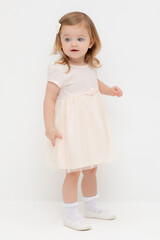 платье  для девочки  К 5858/чистый розовый