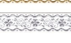 Тесьма жаккард с метанитом, ш. 2,3 см