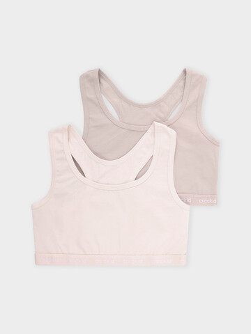 набор майка-топ  для девочки  К 1198-2уп/персиковый румянец,кофейный