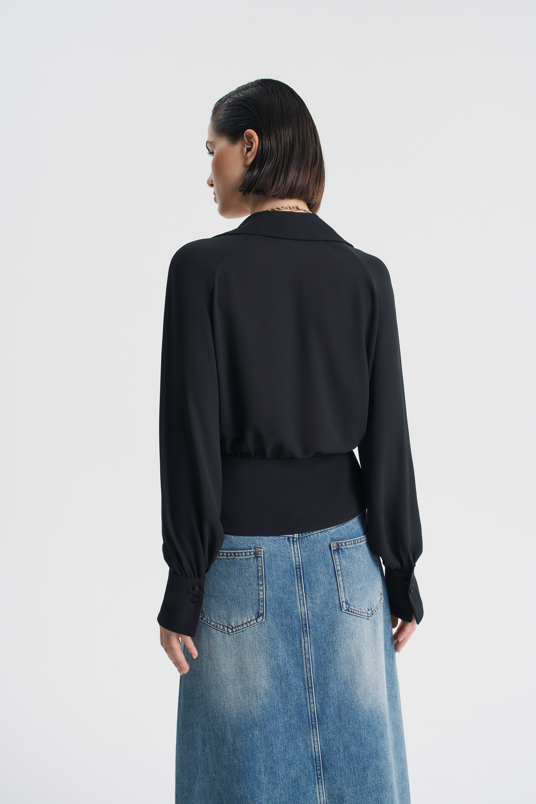 Блуза с баской