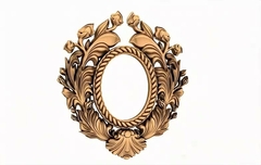 Силиконовый молд № 672 Рамка в венке