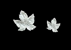 Силиконовый молд Два листочка клена