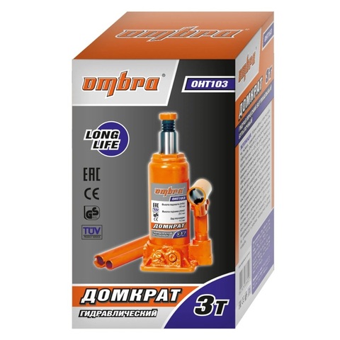Ombra OHT103 Домкрат гидравлический профессиональный 3 т., 180-350 мм 55410