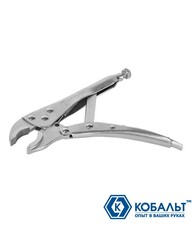 Клещи зажимные КОБАЛЬТ полукруглые губки, 180 мм (244-247)