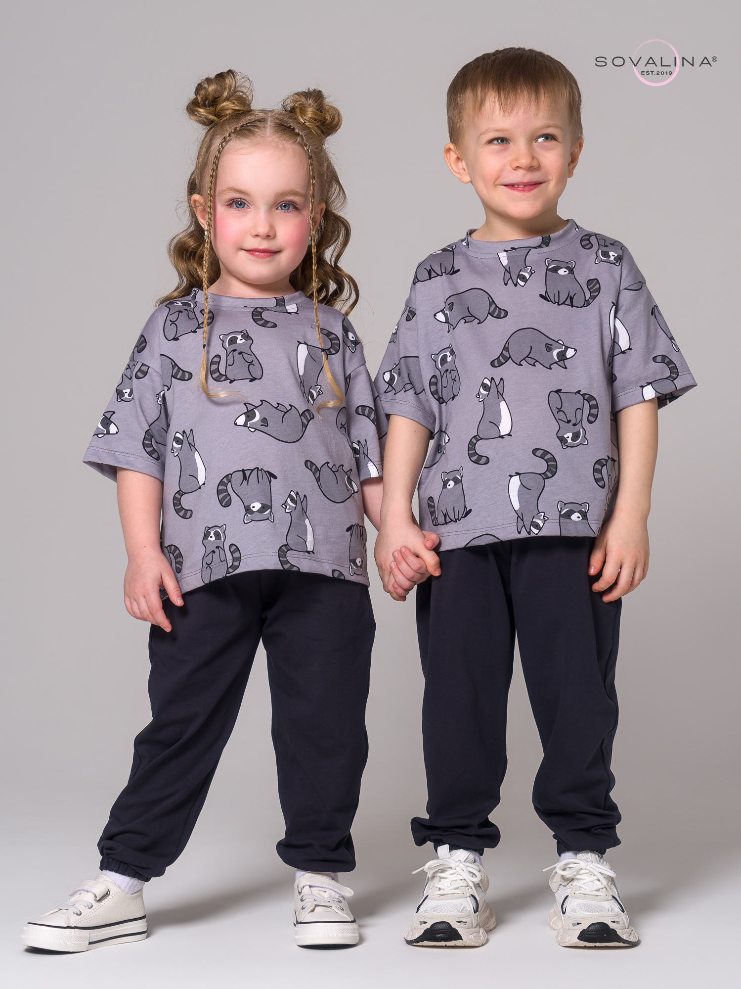 Костюм Daily men енотики серые-антрацит