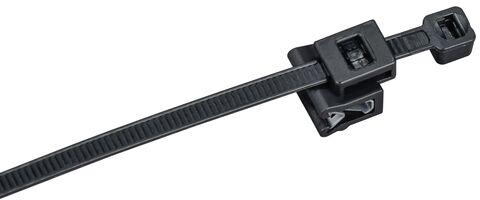 Хомут P6.6 с креп. на кромку чёрный 4,8х360мм 100шт/упак IEK