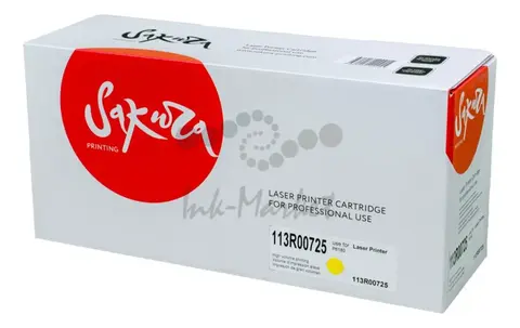 Картридж Sakura 113R00725 для XEROX Phaser 6180mfp, 6180n, 6180dn, 6180vn, 6180, желтый, 6000 к.